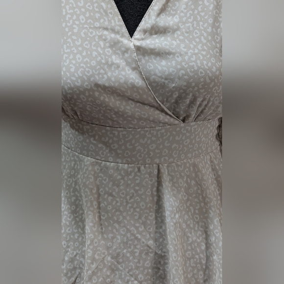 Japna Leopard Print Dress Layers Tie Women's XS - Picture 7 of 8